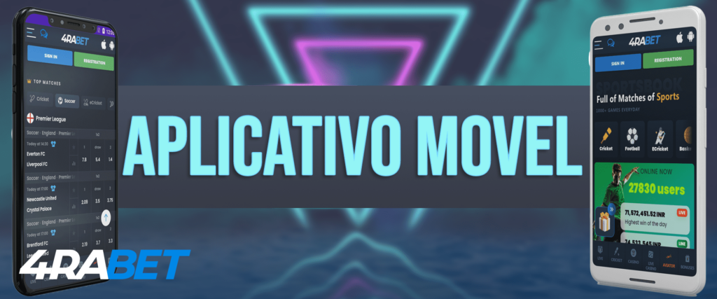 Bookmer 4rabet tem aplicativos para android e ios.