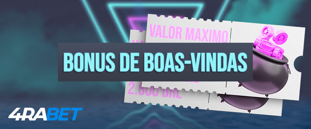 Bônus de boas-vindas em 4rabet.